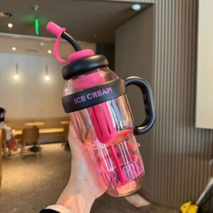 Straw water bottle