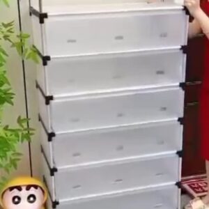 Upgraded shoe rack with cover